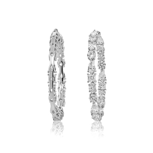 Diamond Earrings 5.96 cts TW