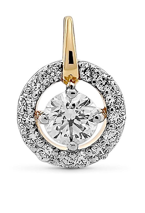 Diamond Pendant 0.40 Cts TW