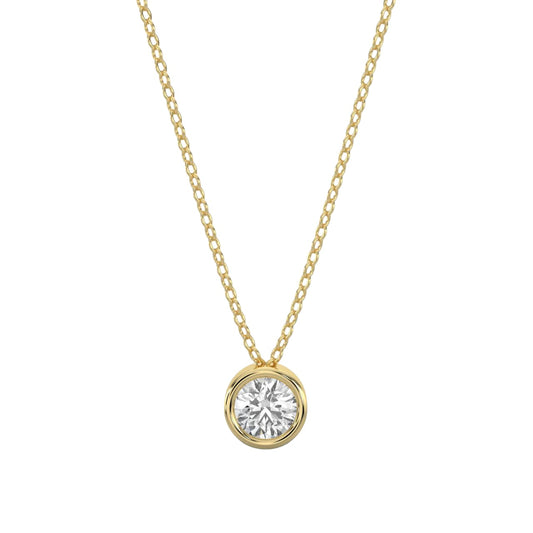 Diamond Pendant 0.31 cts  TW 18k Gold