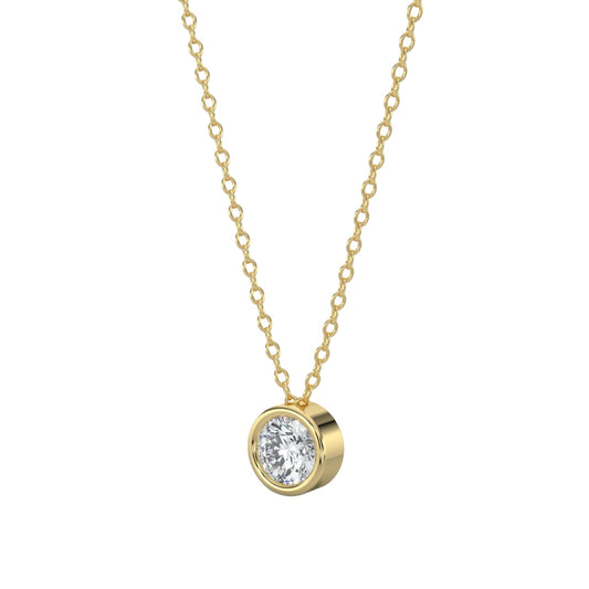 Diamond Pendant 0.31 cts  TW 18k Gold