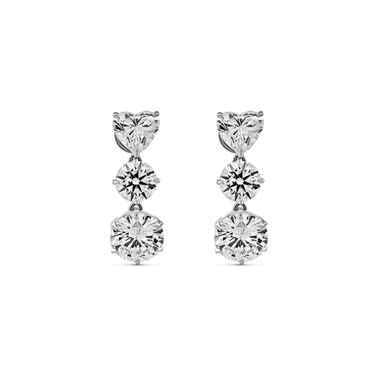 Diamond Earrings 15.97 cts TW