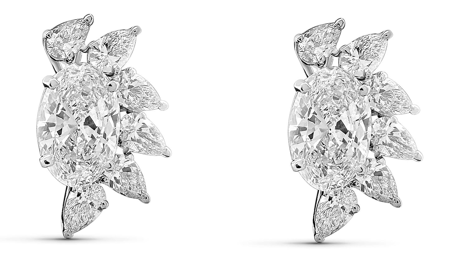 Diamond Earrings 6.31 cts TW