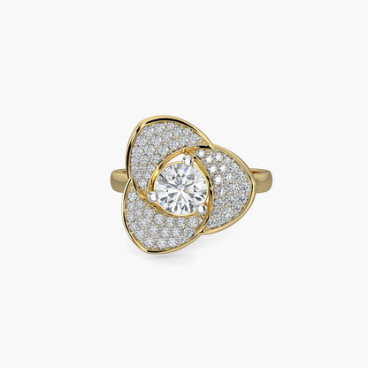 Diamond Ring 1.06 cts TW 18k Gold