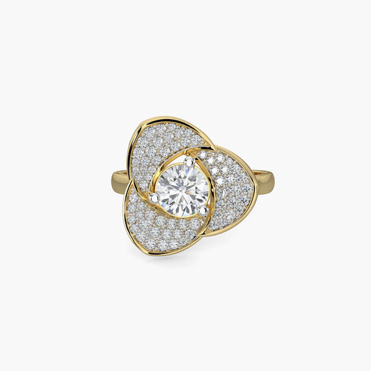 Diamond Ring 1.06 cts TW 18k Gold