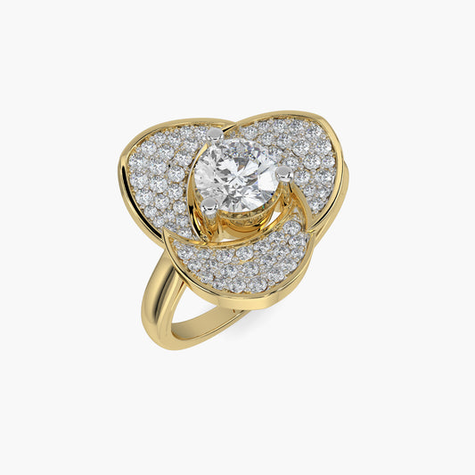 Diamond Ring 1.06 cts TW 18k Gold