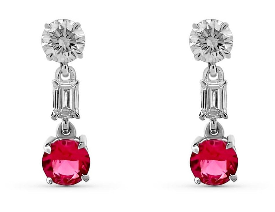 Diamond Earrings 1.04 Cts TW