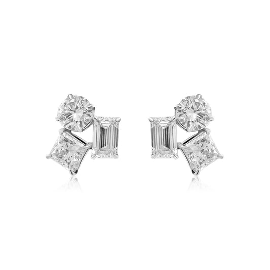 Diamond Earrings 4.73 cts TW