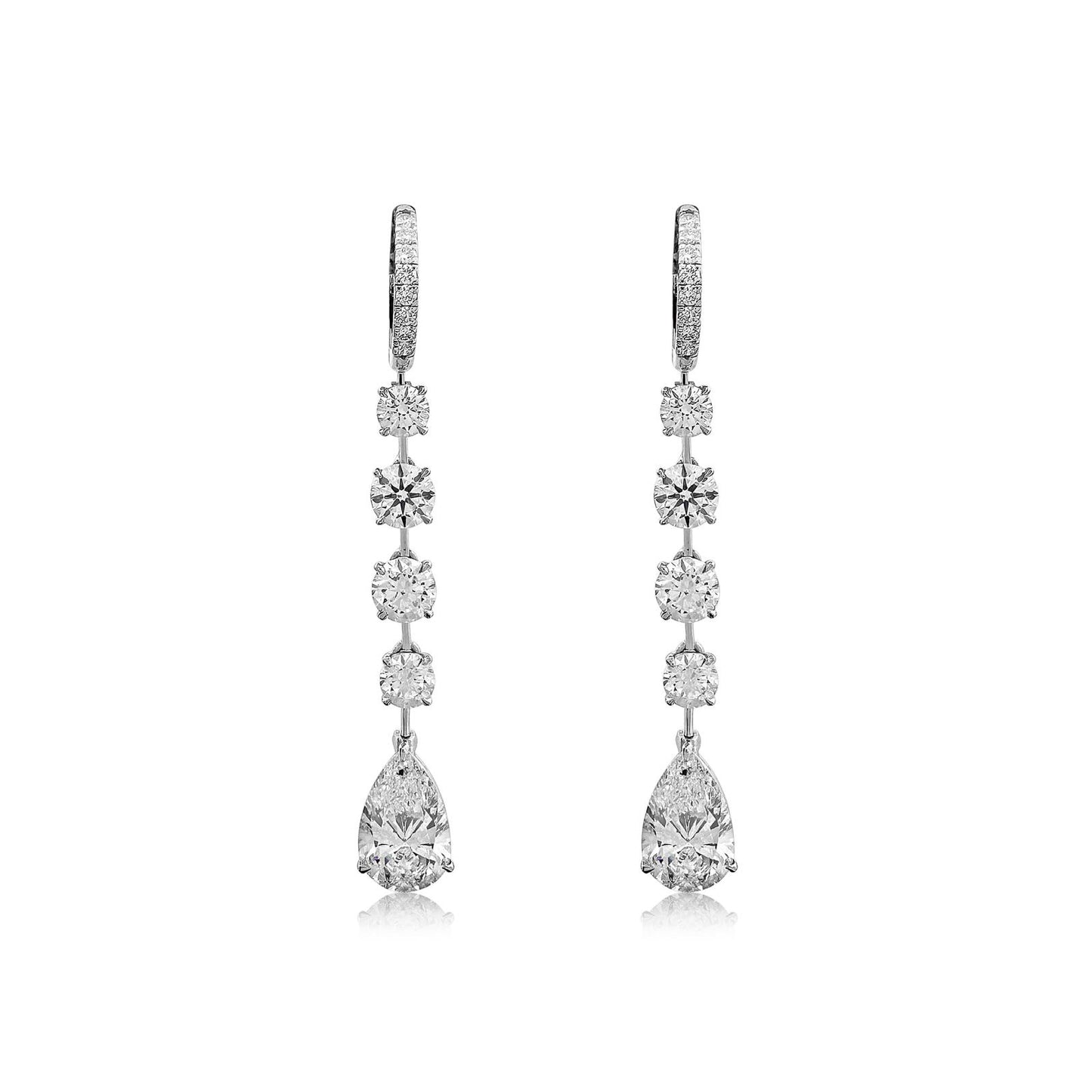 Diamond Earrings 10.98 cts TW