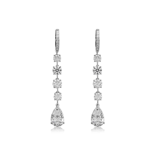 Diamond Earrings 10.98 cts TW