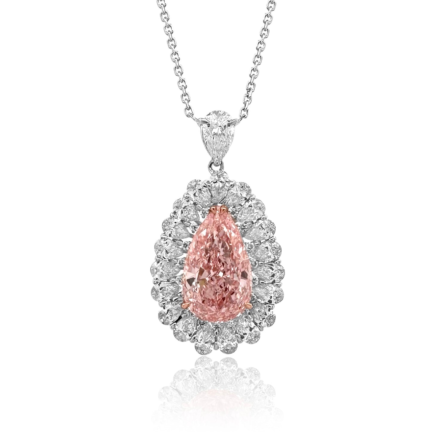 diamond pendant set 5.67 cts with stone 