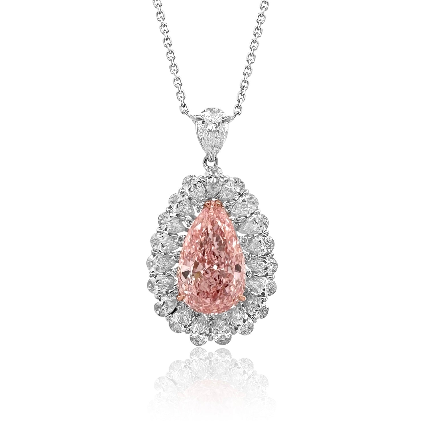 diamond pendant set 5.67 cts with stone 