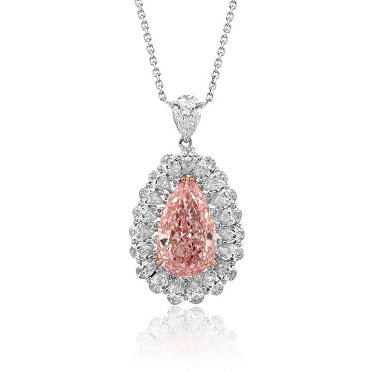 diamond pendant set 5.67 cts with stone 