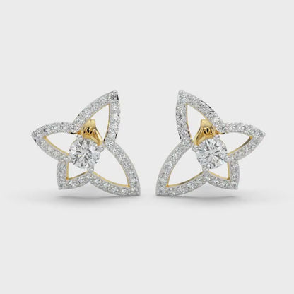 Diamond Earrings 0.3 cts TW 18k Gold