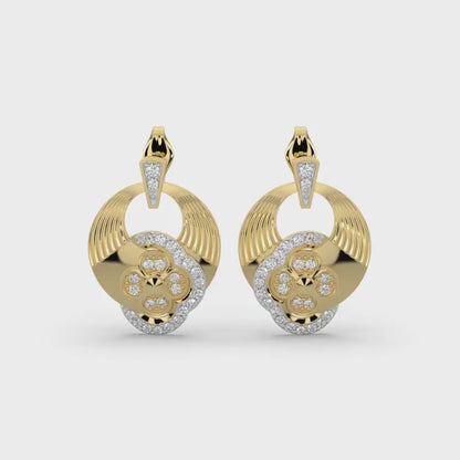 Diamond Earrings 0.39 cts TW 18k Gold