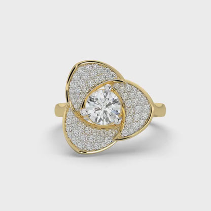 Diamond Ring 1.06 cts TW 18k Gold